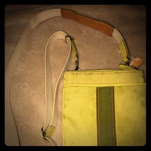Coach Crossbody Lime Green purse